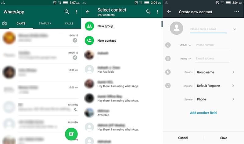 how to add my other number on whatsapp