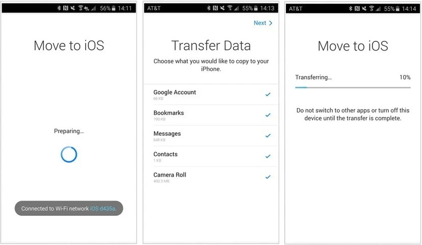 cómo transferir datos de vivo a iphone 5