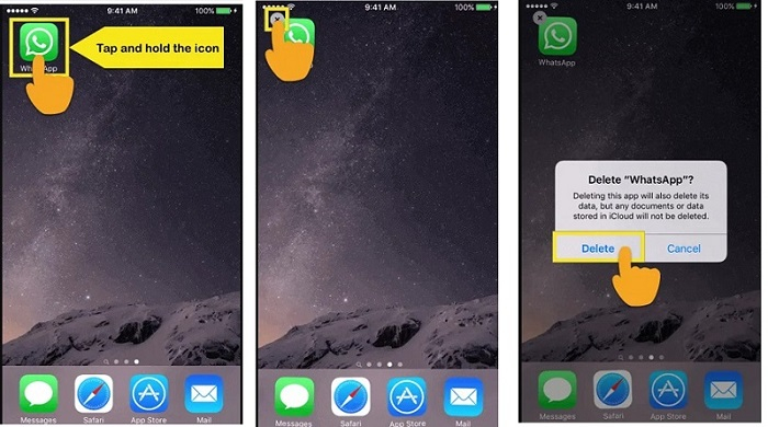 how to uninstall whatsapp 3