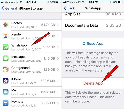 how to uninstall whatsapp 4