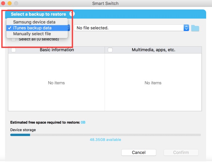 smart switch emergency what recovery code