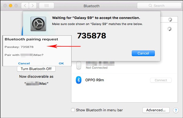 Huawei a Mac por Bluetooth 2