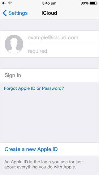 Login iCloud