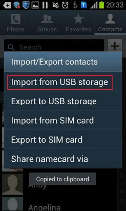 import vcf to android
