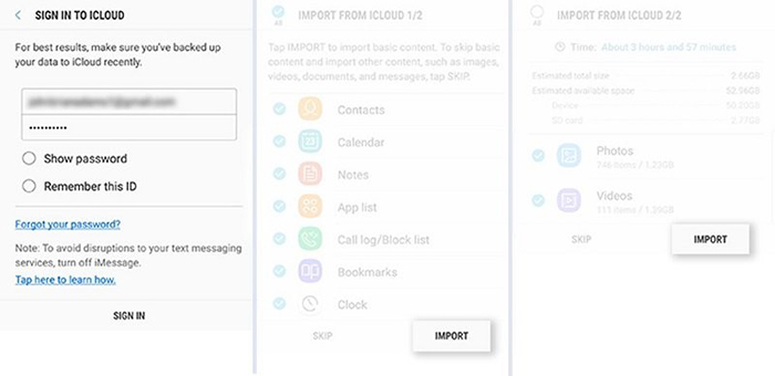 da iphone a samsung galaxy s9 in modalità wireless con l'aiuto di samsung smart switch 2