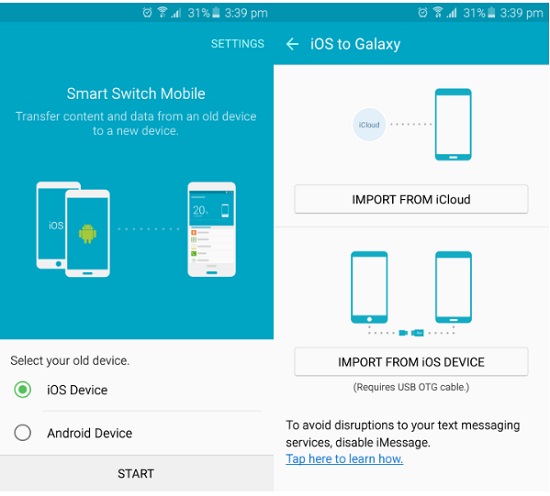 iphone to Samsung S21 Trasferimento WhatsApp 3