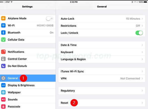 reset iTunes backup password