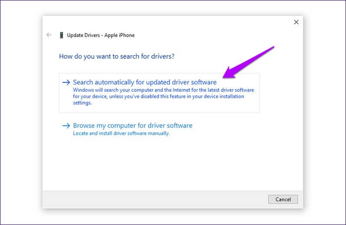 itunes driver not installed 4