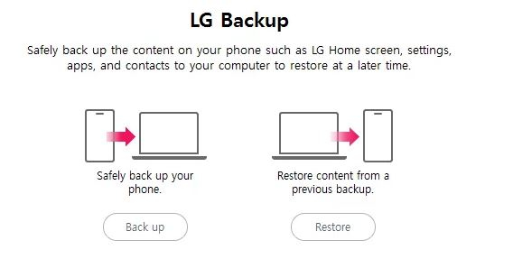 lg backup bridge