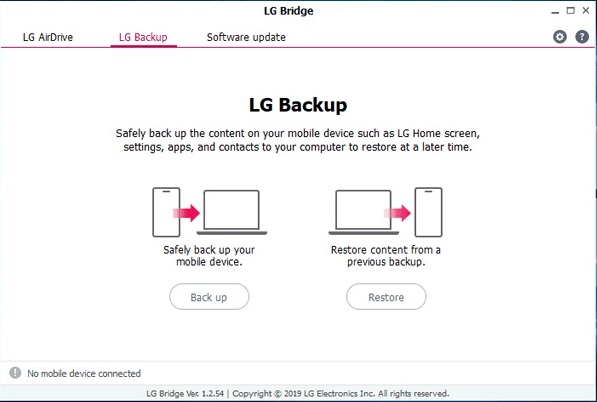 transferência de lg para lg 6 