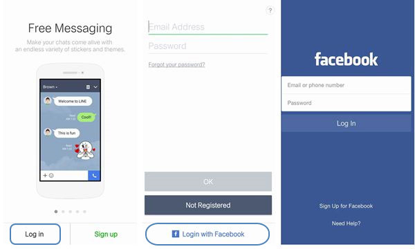 line account transfer with facebook 2