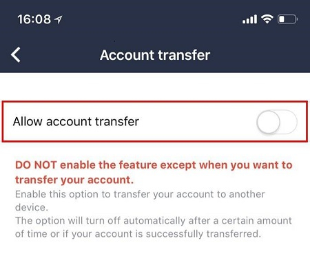 line account transfer with phone number 3