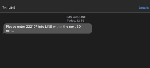 line account transfer with phone number 6