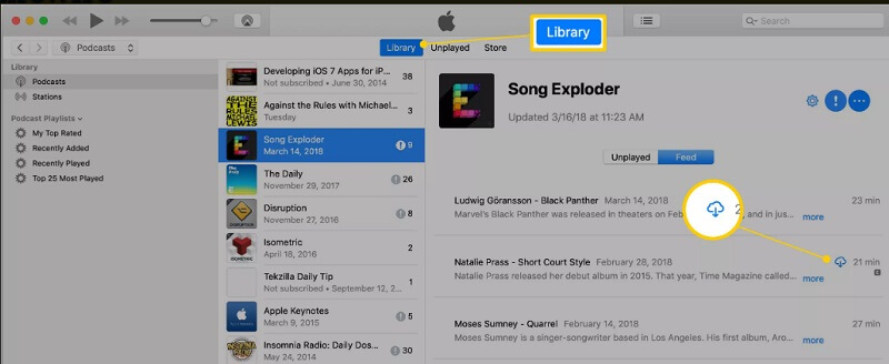 استمع الى iTunes برودكاست على android 4
