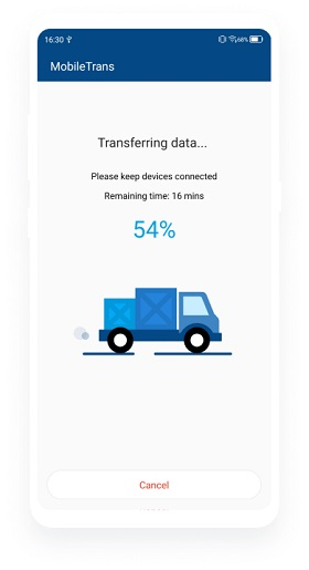 mobiletrans copiar os dados para iOS 03