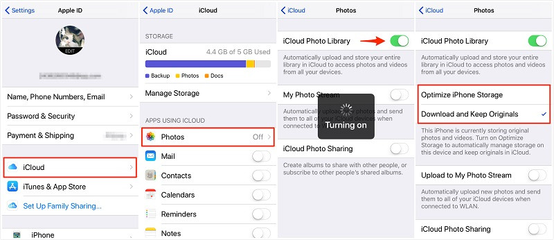 how to backup iphone to icloud on iphone 6