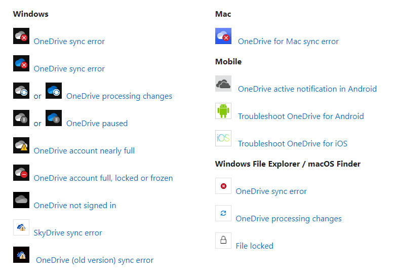 onedrive for business sync issues windows 10