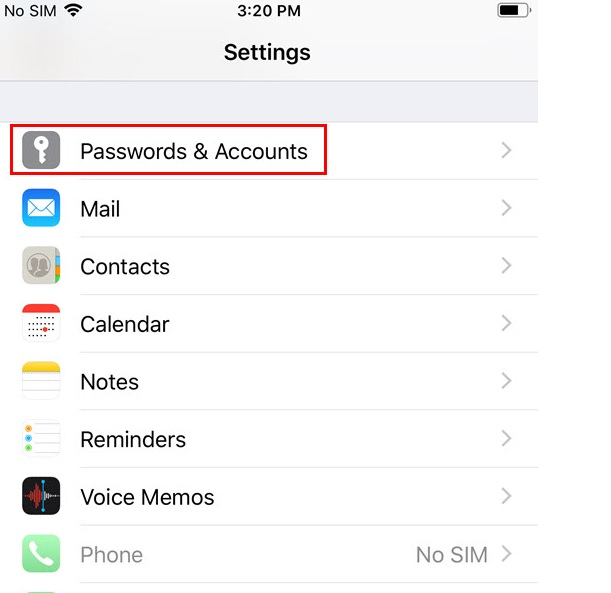 Password account