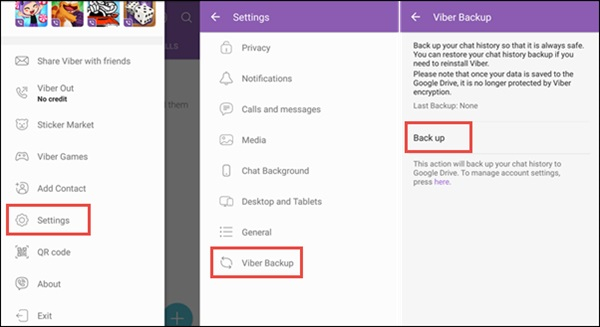 استعادة رسائل viber محذوفة على android 1