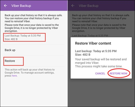 restaurer les messages viber supprimés pour android 2