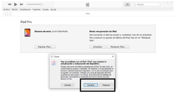 restaurar ipad usando o backup 5