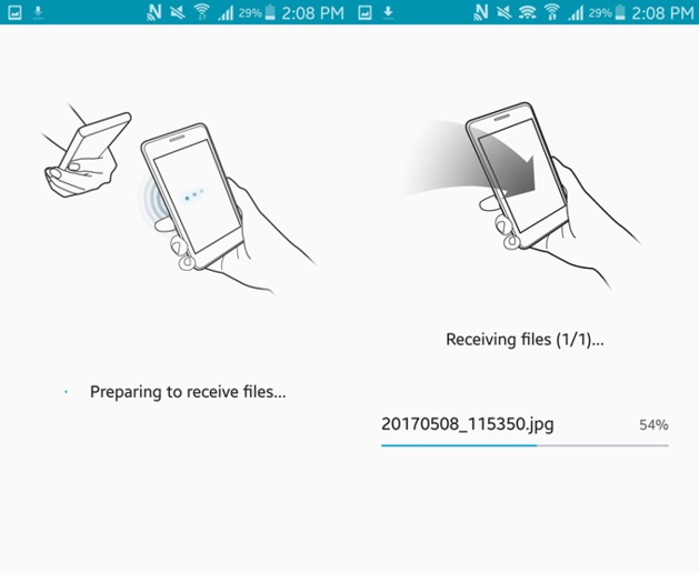 Transferência de dados de Samsung para Samsung - 4