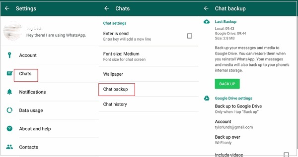 whatsapp lokale backup erstellen android