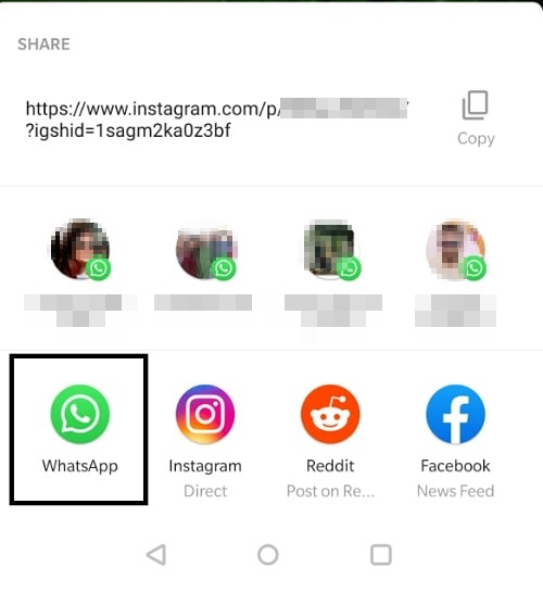 Instagram Link auf Whatsapp teilen 11