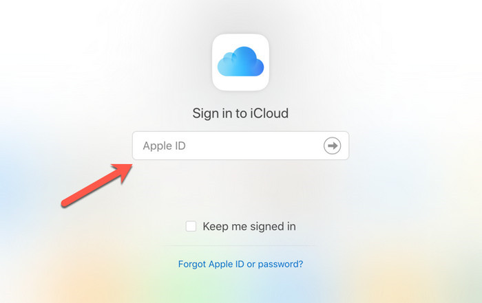 sign in icloud