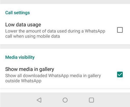 impedir o whatsapp de salvar fotos 4