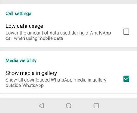 منع whatsapp من حفظ الصور 4