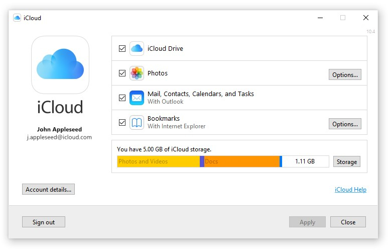 icloud outlook add in keeps unloading