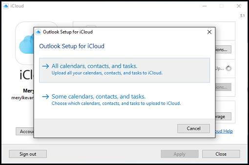 sync icloud calendar with outlook 