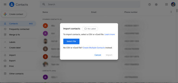 Sincronizando contatos do iCloud com Google 5