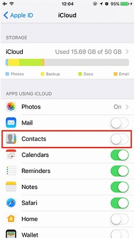 iCloud-contacts