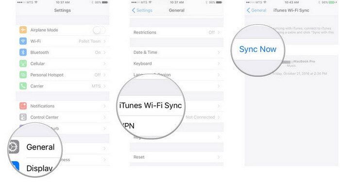 how to sync iphone photos with macbook pro over wifi