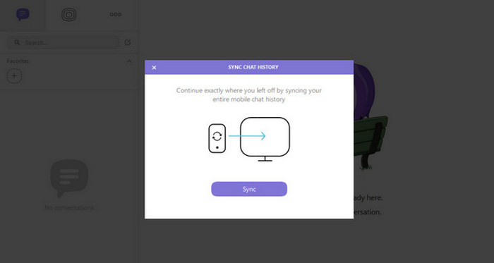 مزامنة viber تثبيت سطح المكتب viber 2