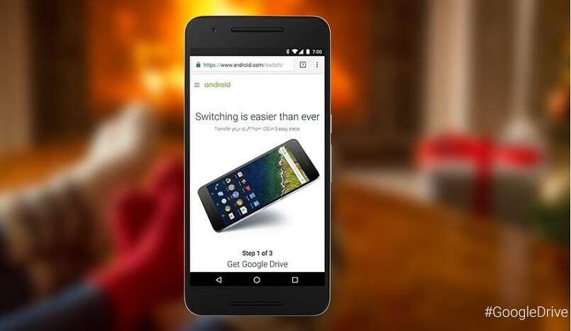 aplicativo de transferência entre iphone e android-Google Drive