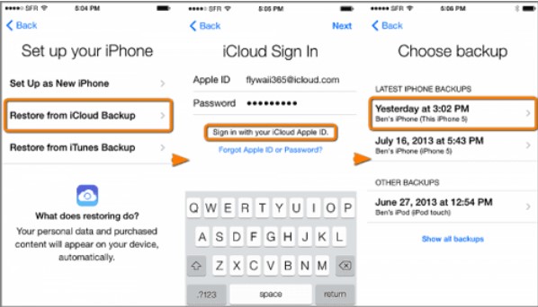 نقل التطبيقات icloud 02