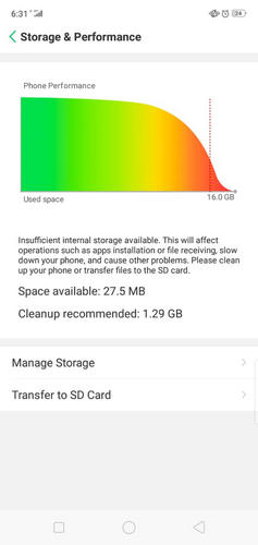 Transférer des Applications sur une Carte SD depuis un Oppo A3s 07