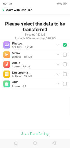 transfer apps to sd card on oppo a3s 09