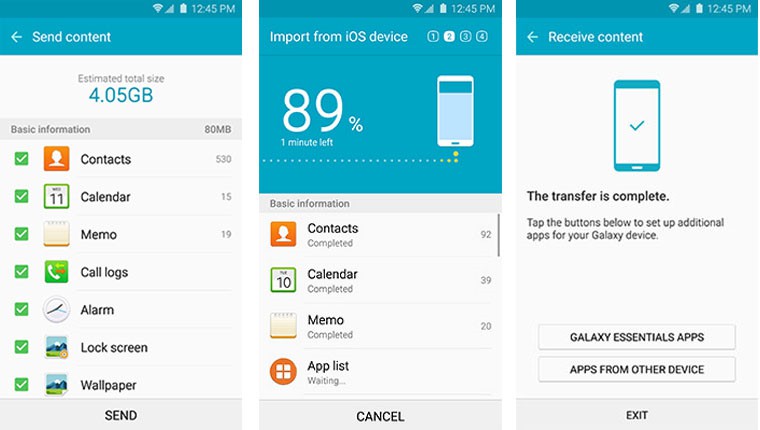 transfert des contacts depuis samsung vers samsung s20 5