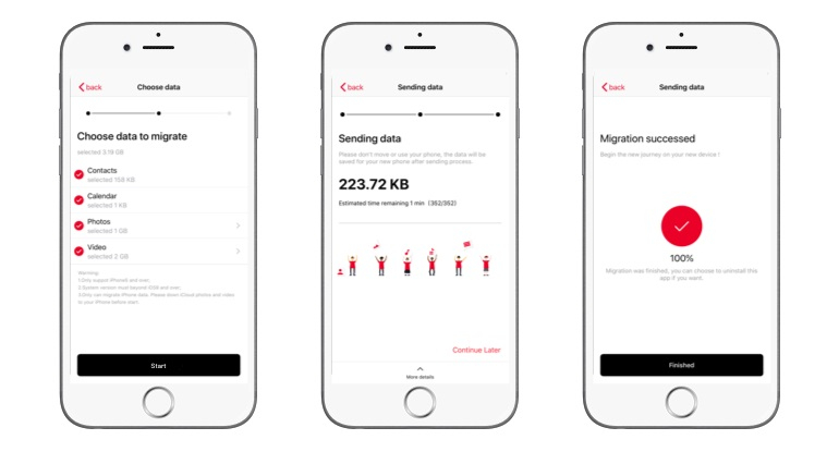 Daten vom iPhone auf das OnePlus übertragen 