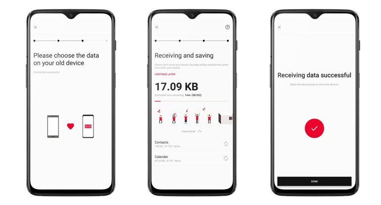 transfer data dari iphone ke oneplus 