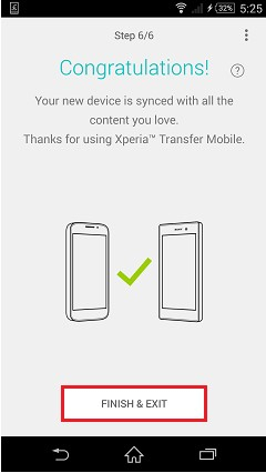 transfer data from xperia to xperia 6