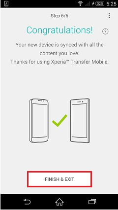 transférer des données de xperia vers xperia 6