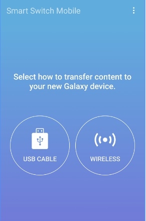 transferindo dados de LG para Samsung - 2