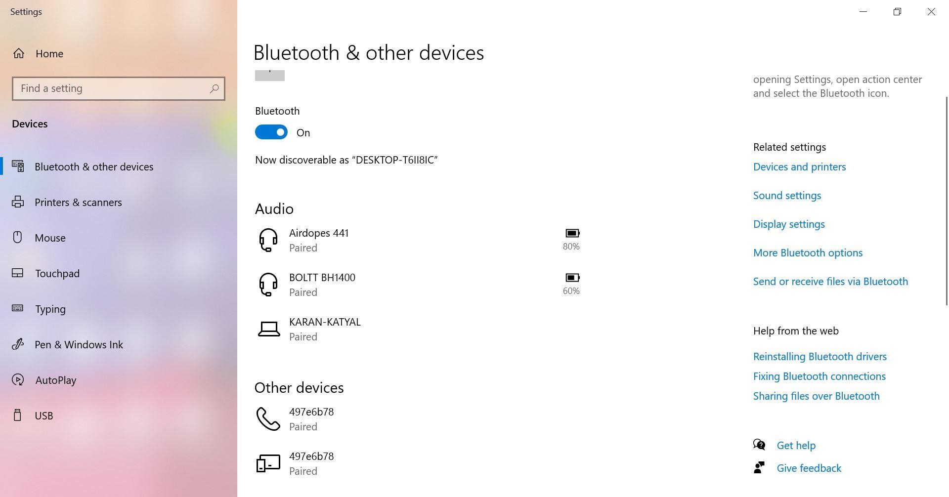 enable bluetooth on your PC