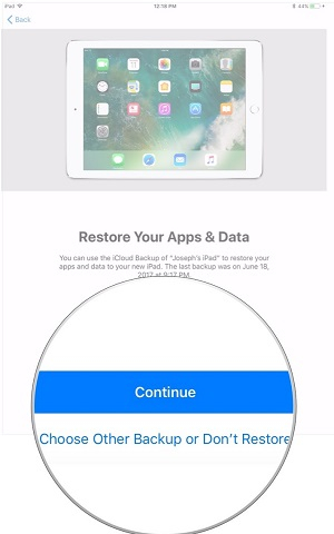 transfer from ipad to ipad 