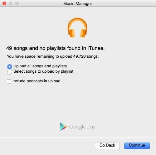 نقل iTunes إلى google play music 10